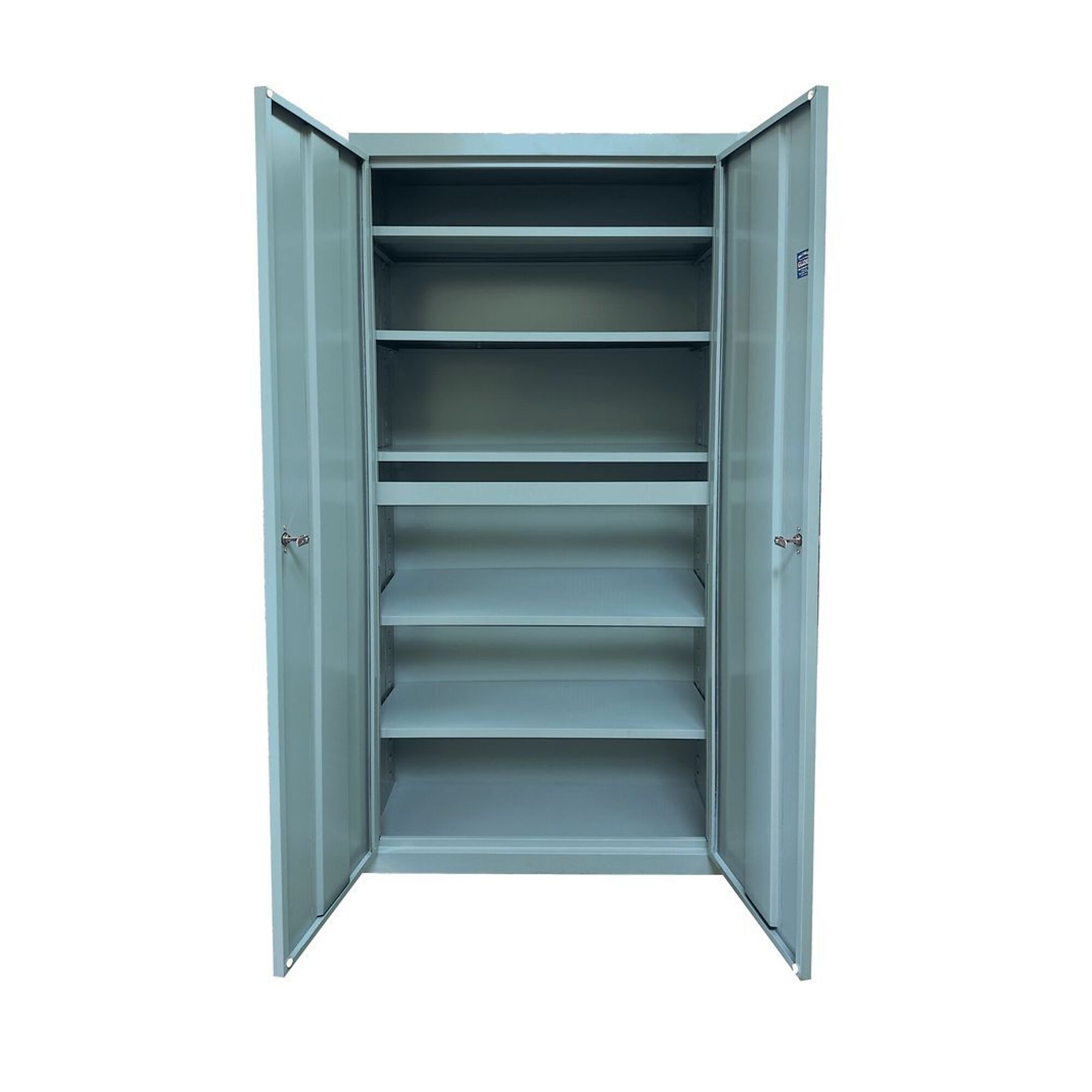 Steel Cabinets USA Storage Cabinet — 36in. x 24in. x 72in., 5 Adjustable Shelves, 160-Lb. Capacity per Shelf, Denim Blue, Model# UA-362472-5-DB